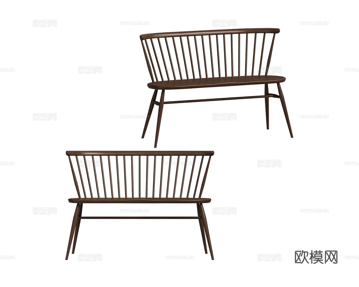 L.Ercolani 中古风长椅3d模型下载