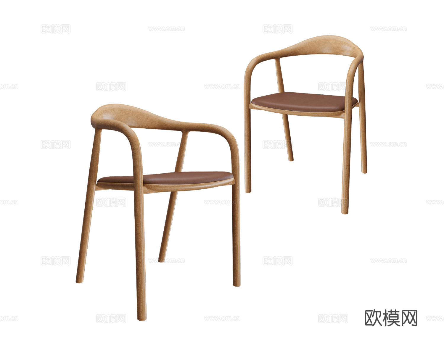 Overgaard & Dyrman 中古风餐椅3d模型下载