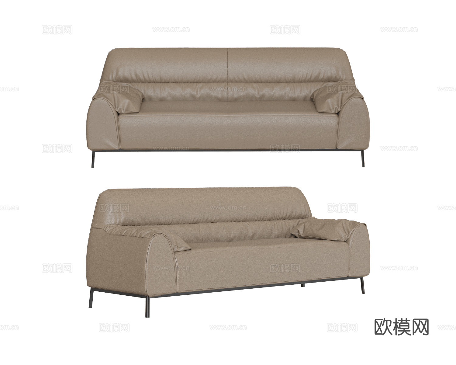 Shin Plaza 意式双人沙发3d模型下载