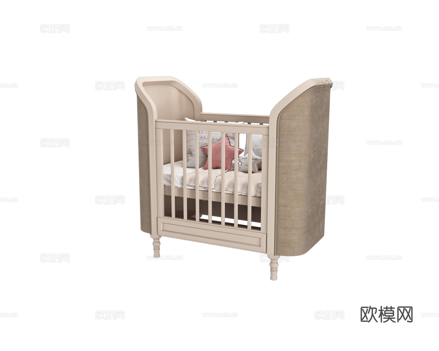 Sophie Store 美式婴儿床3d模型下载