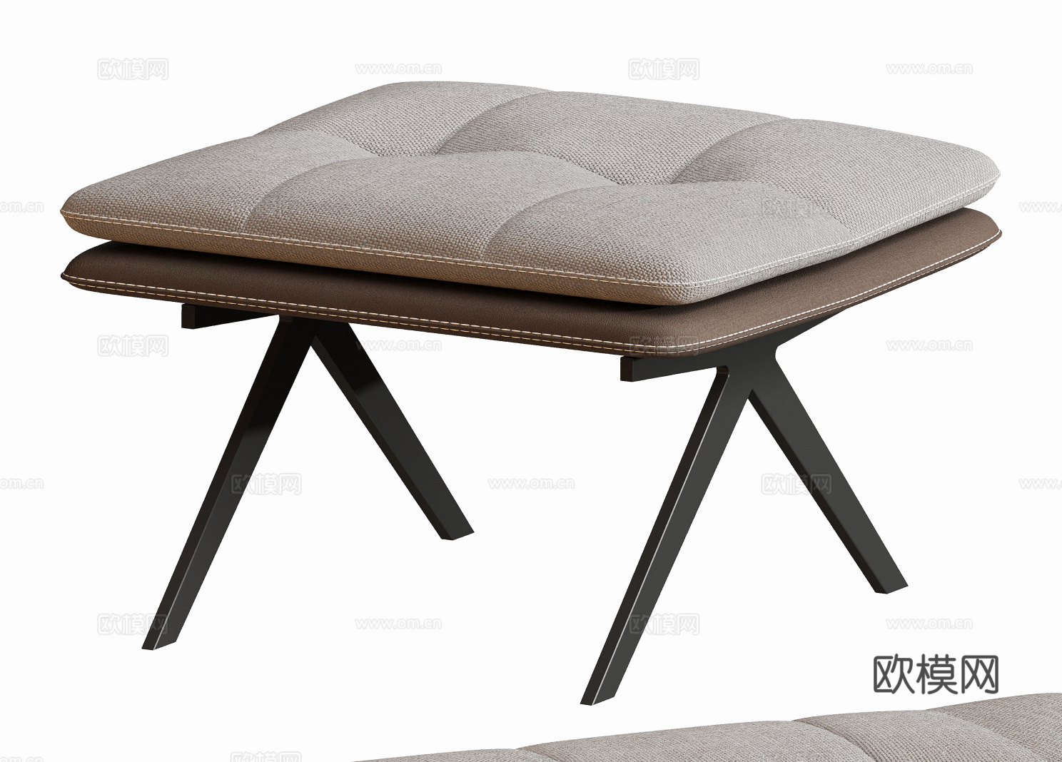 现代床尾凳沙发凳3d模型