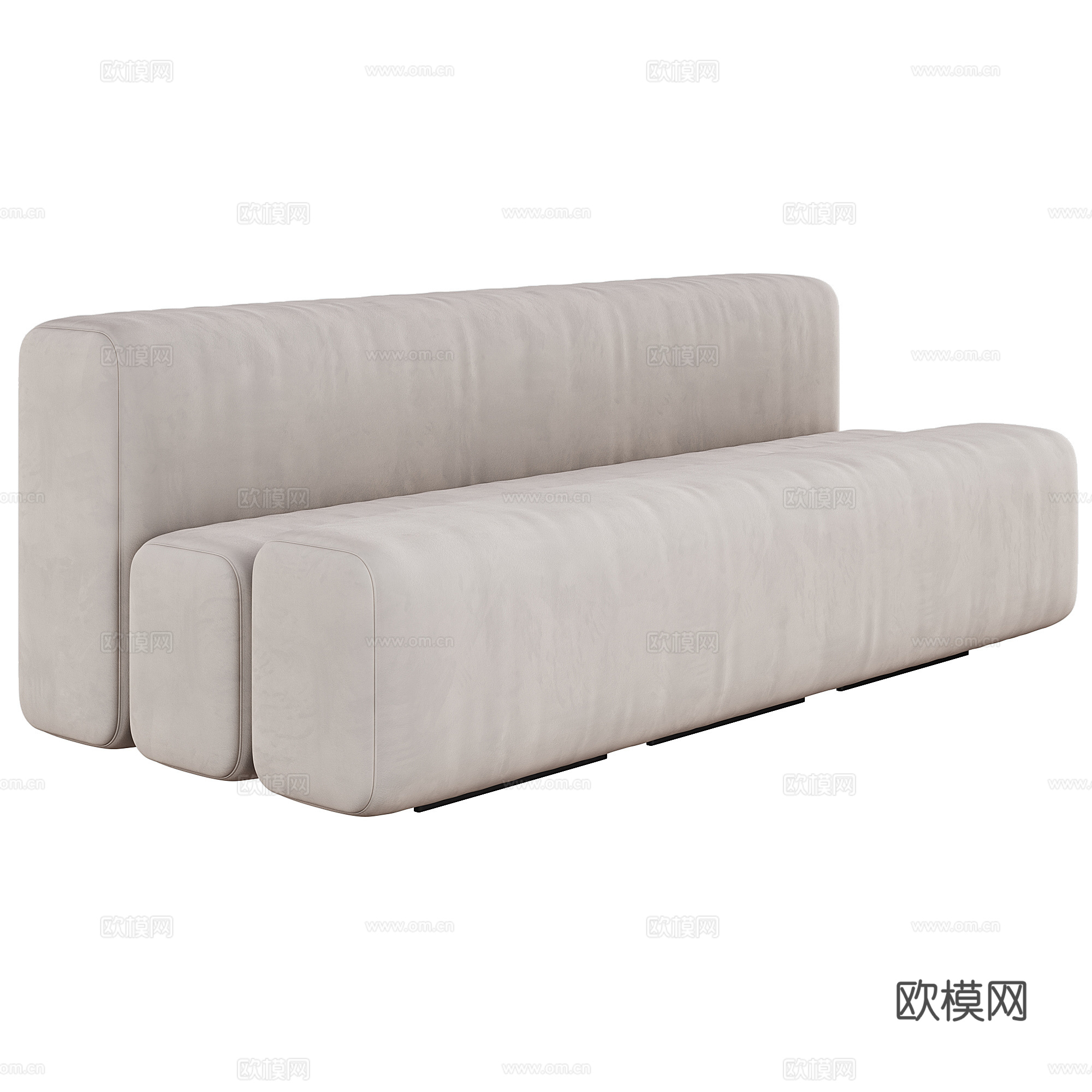 Lacividina现代沙发  组合沙发 布艺沙发 多人沙发3d模型下载（渲染图2）