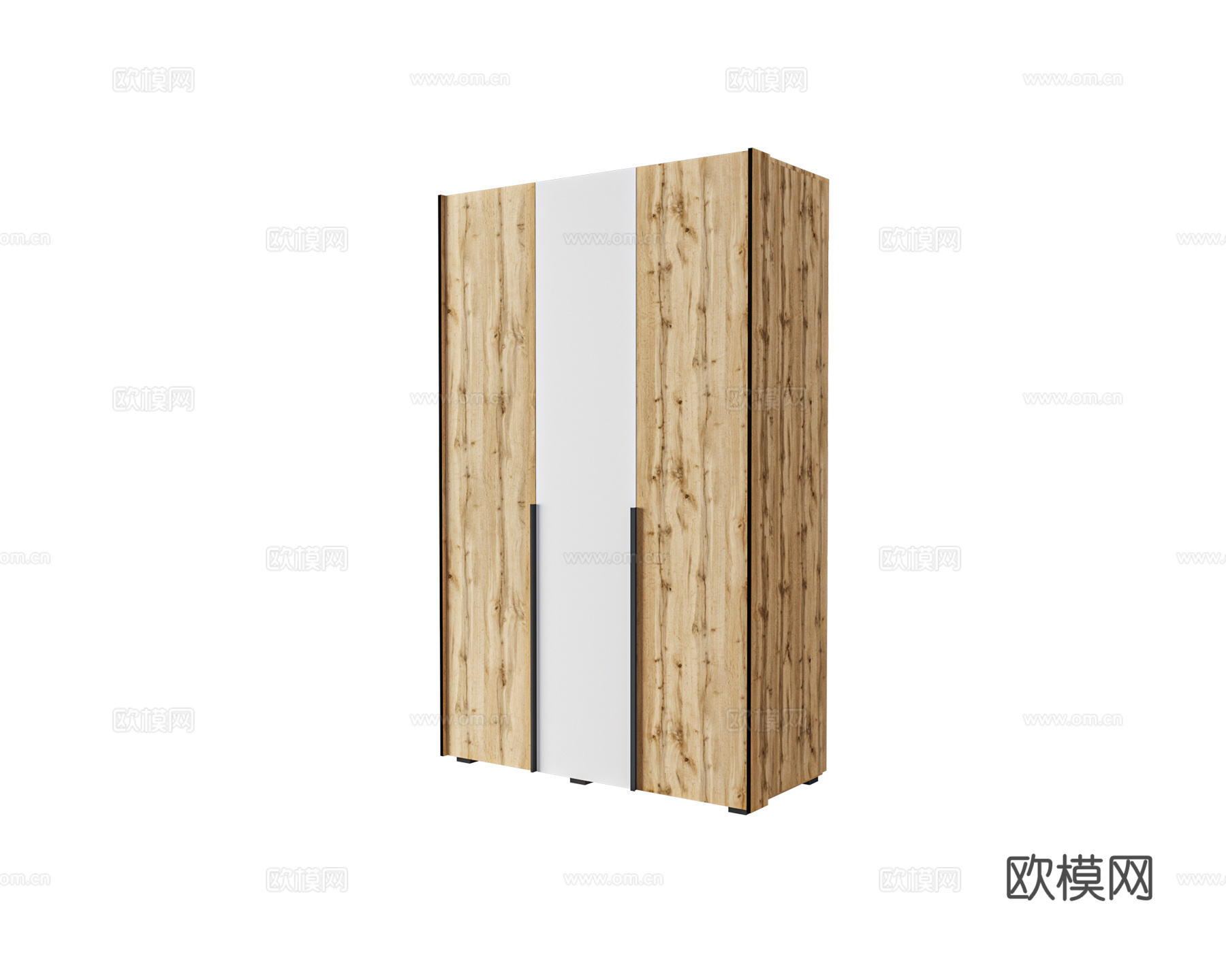 Комфорт Мебель原木衣柜3d模型下载