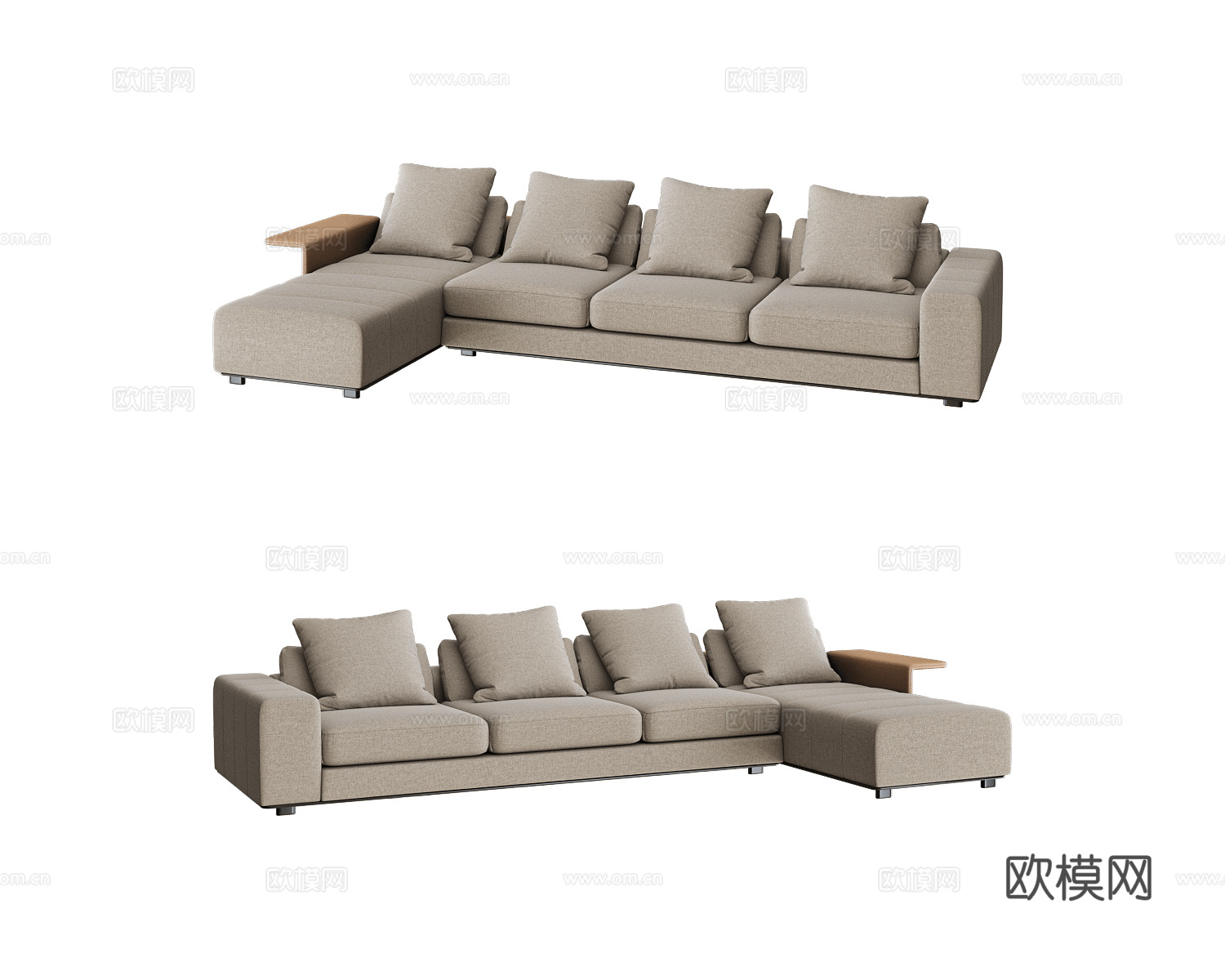 KRISTIE 意式转角沙发3d模型下载