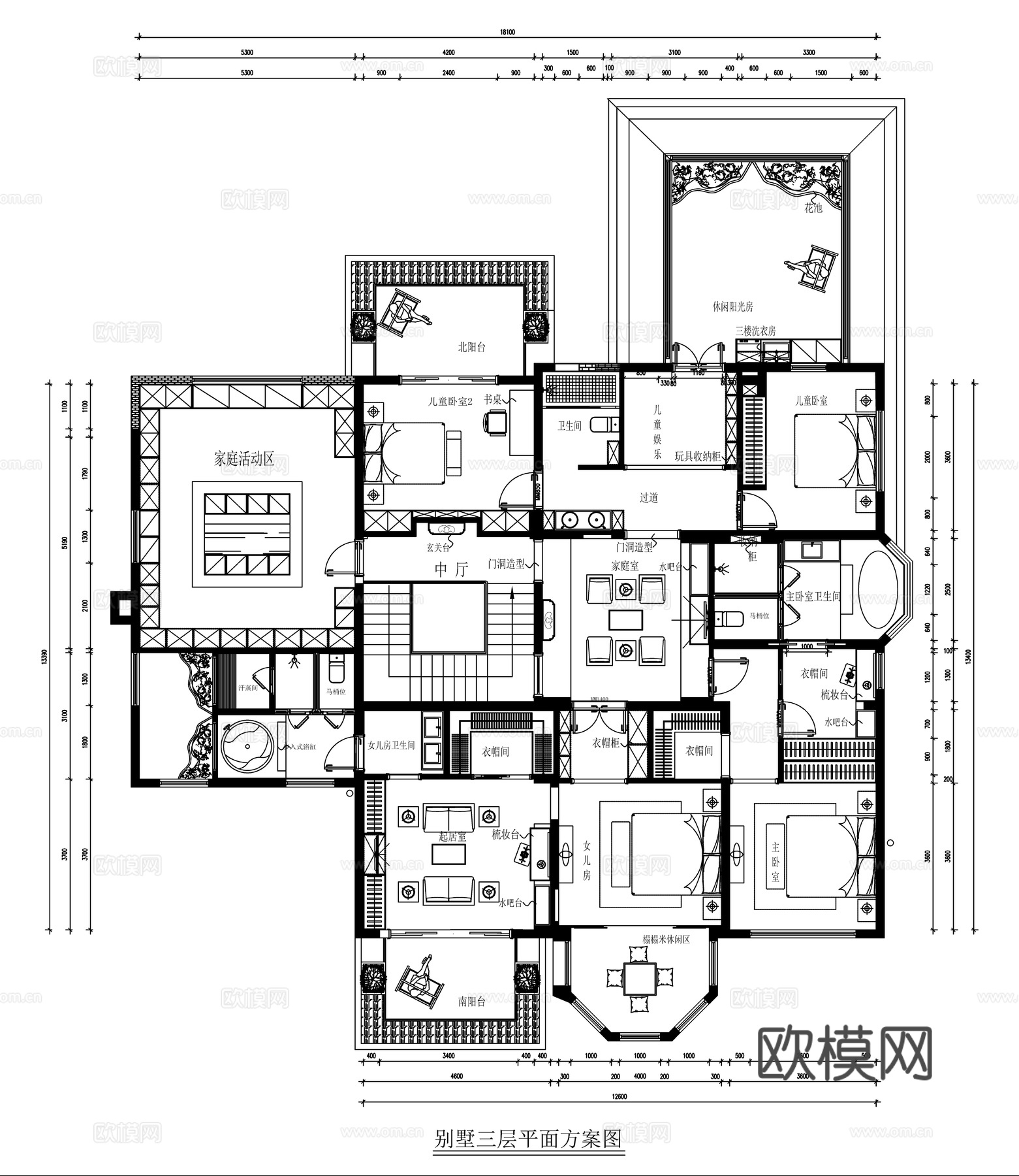 2025高端豪华别墅平面方案图cad施工图