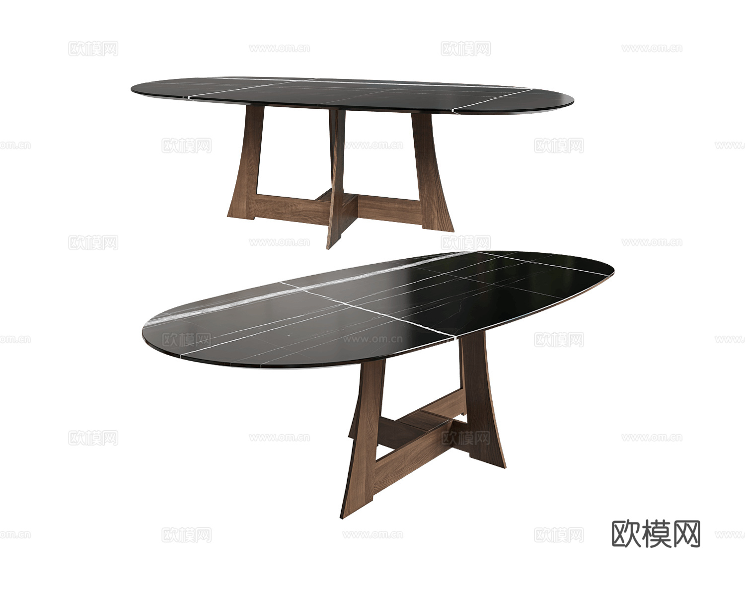 Mariani 中古风餐桌3d模型下载