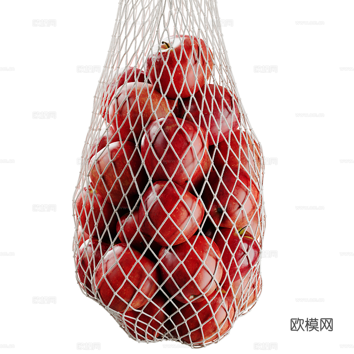 苹果绳袋3d模型下载（渲染图4）