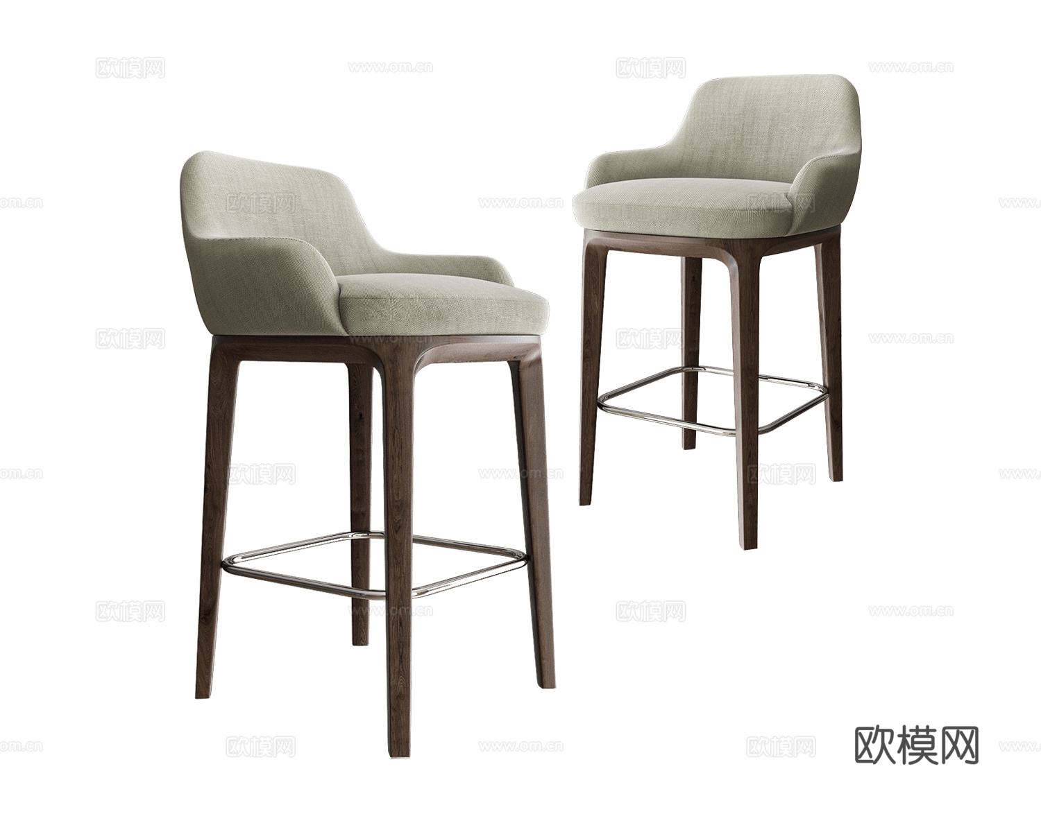 KRISTIE 意式吧椅3d模型下载