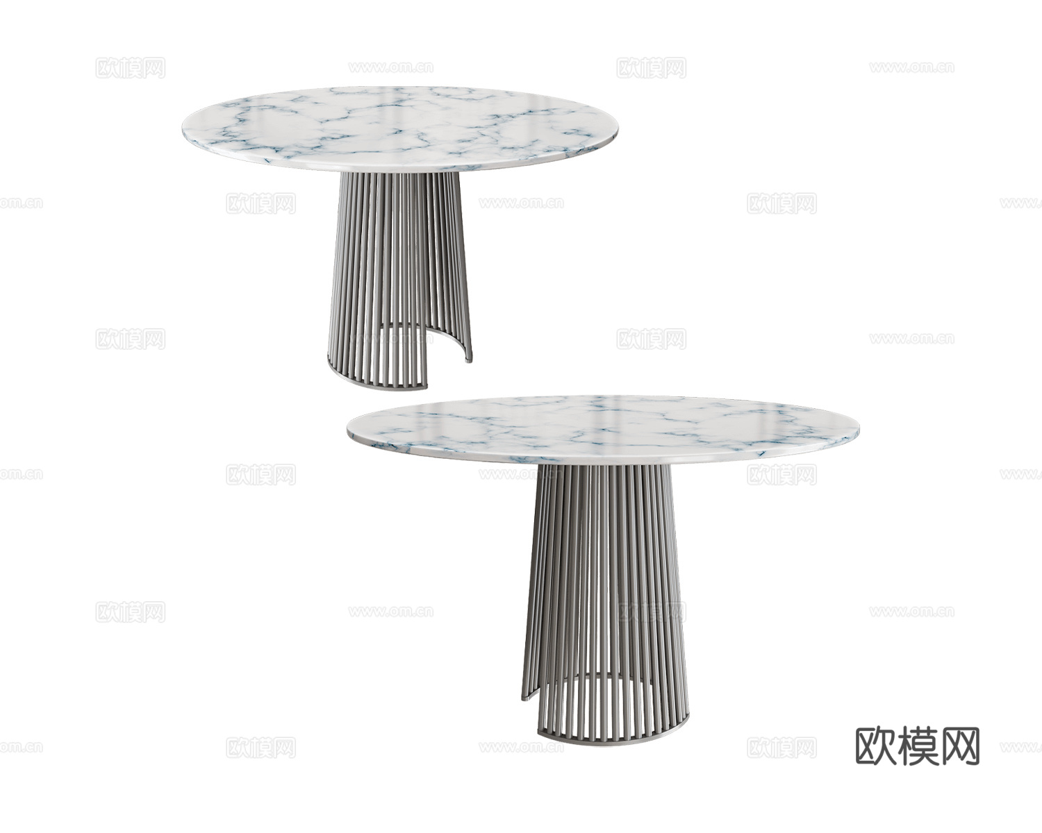 B&T Design 圆餐桌3d模型下载