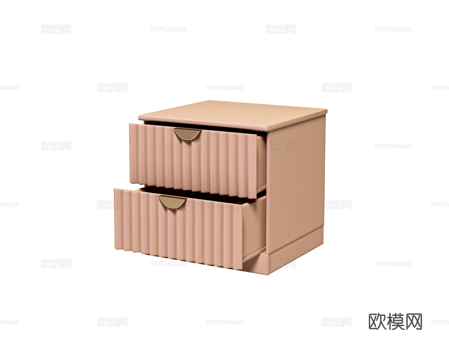 Sufix 美式床头柜3d模型下载（渲染图1）