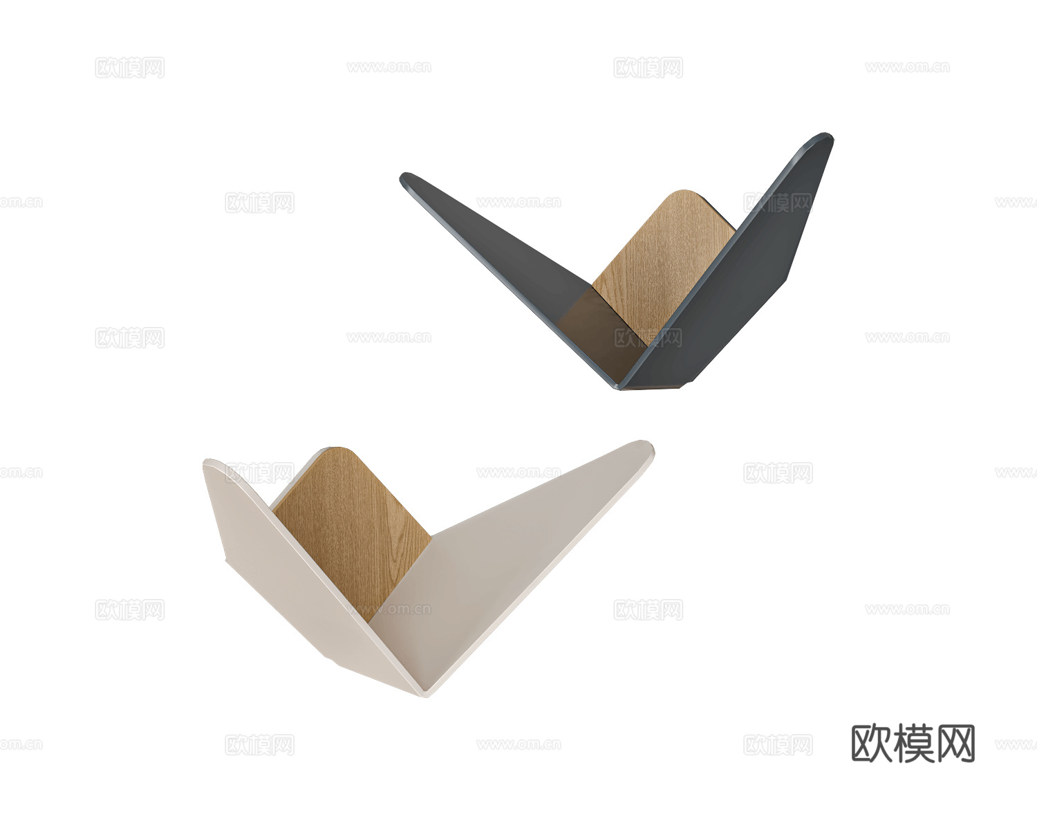 UMAGE 壁挂书架3d模型下载