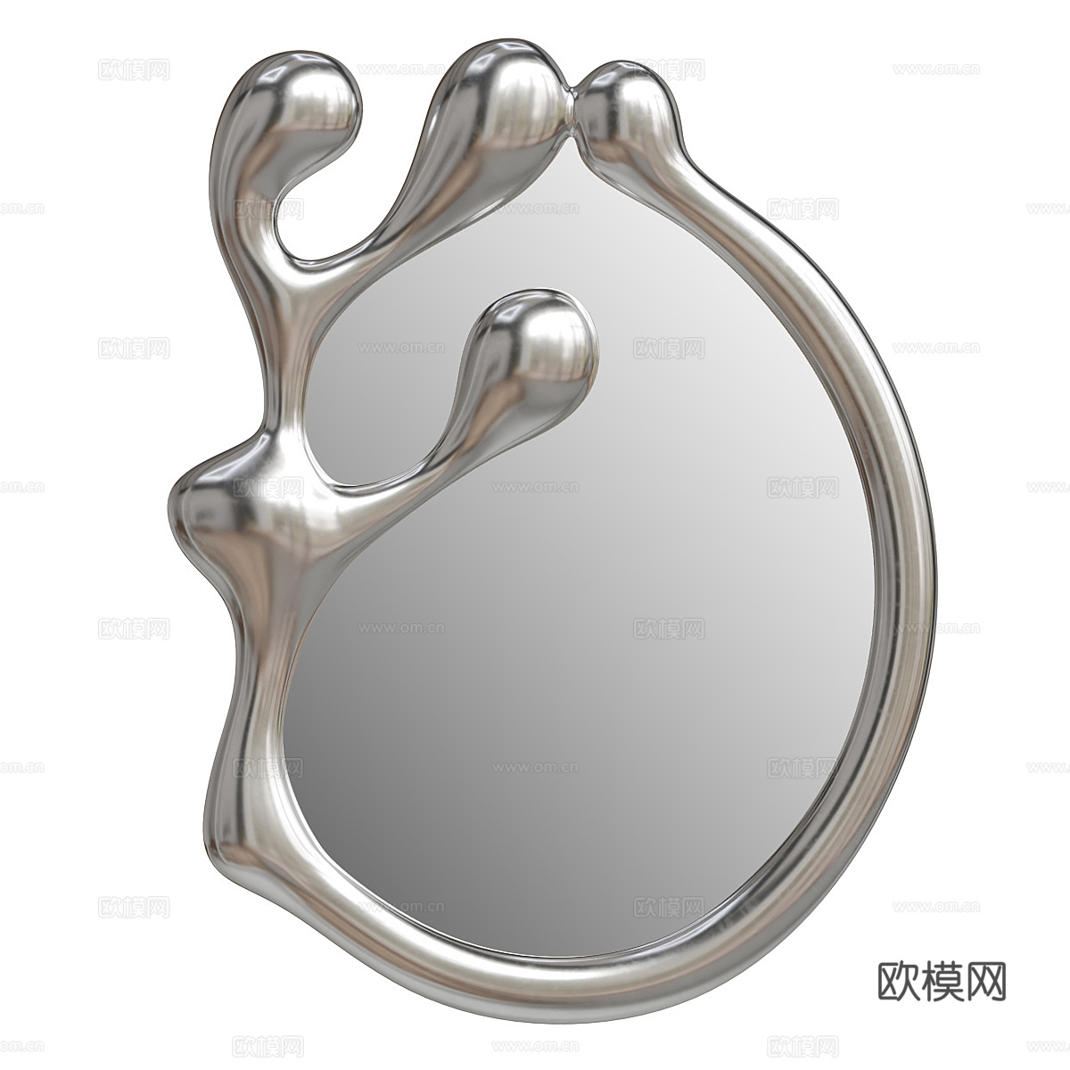 现代装饰镜子3d模型下载