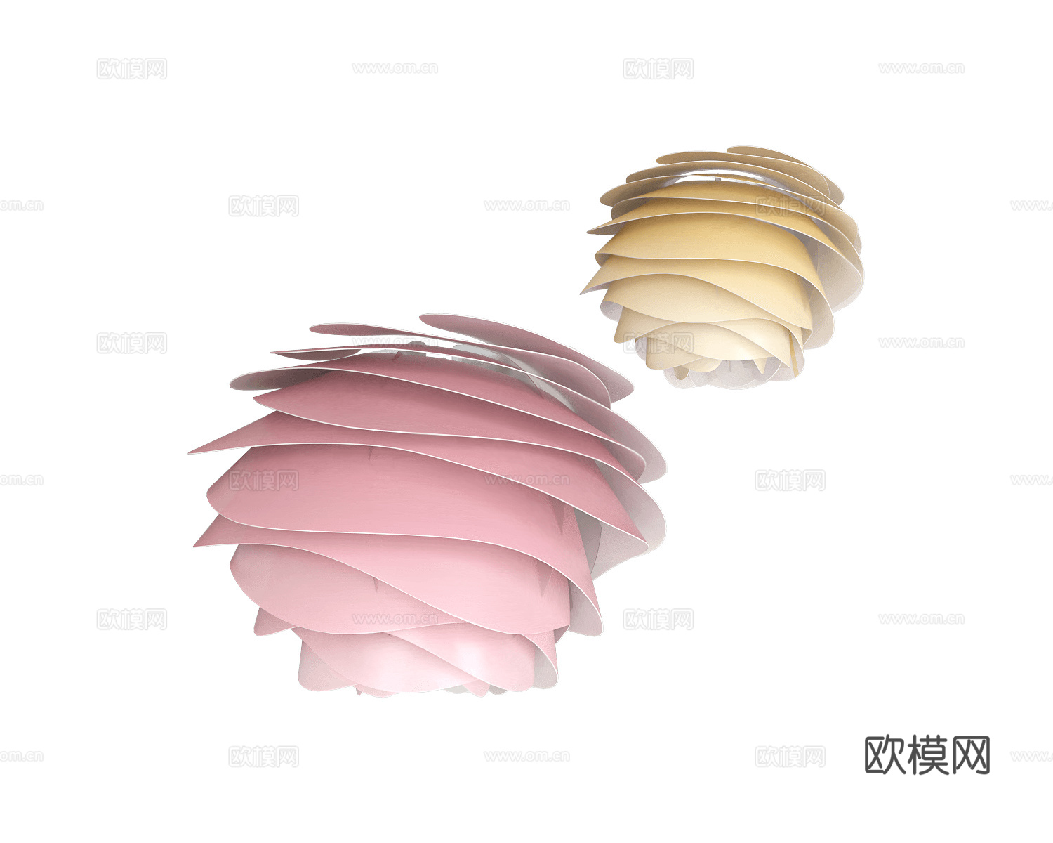 UMAGE 花朵吊灯3d模型下载