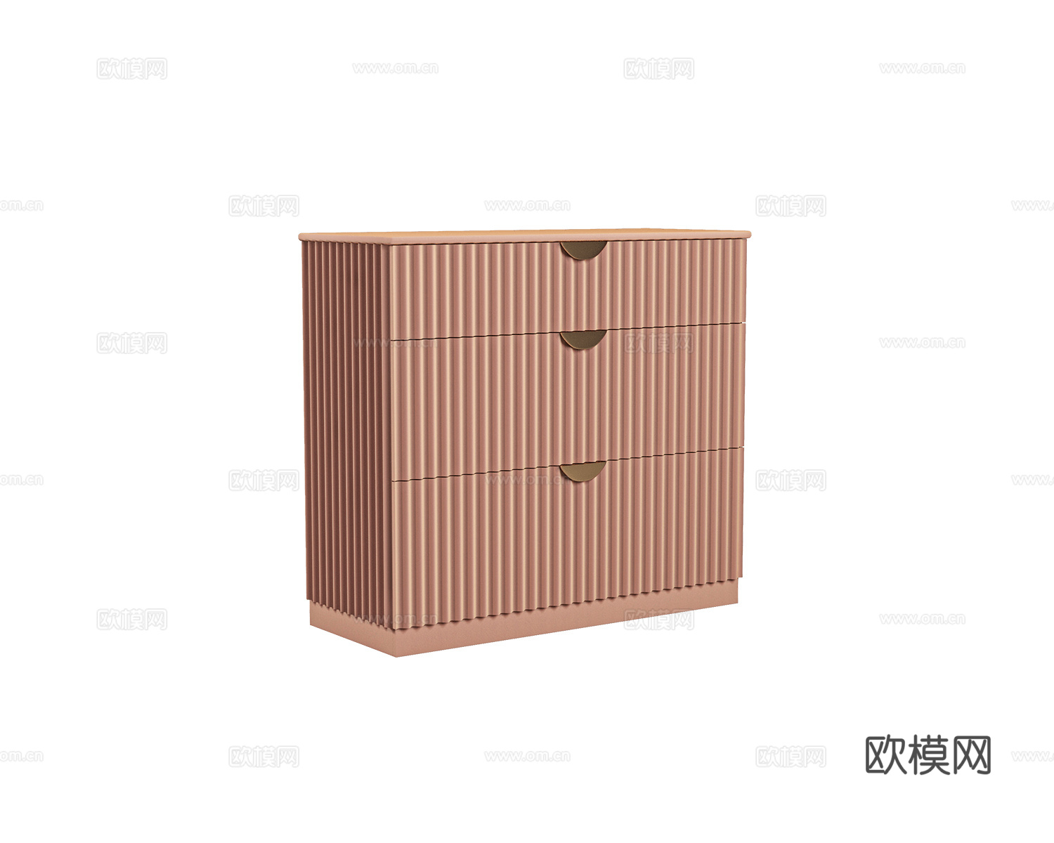 Sufix 美式床头柜3d模型下载（渲染图1）