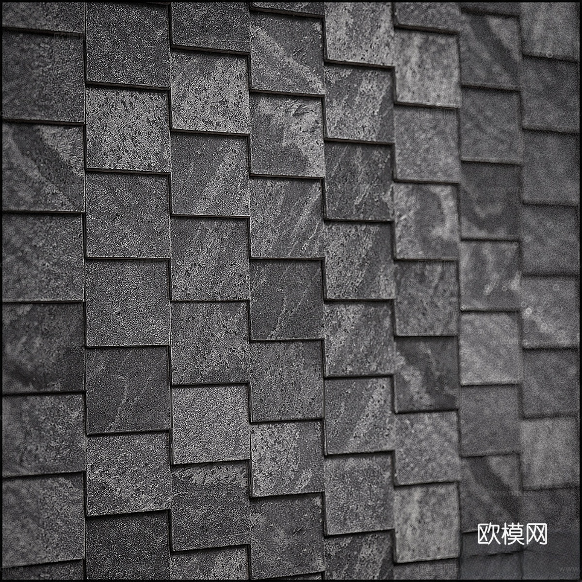 马赛克石灰岩灰3d模型下载