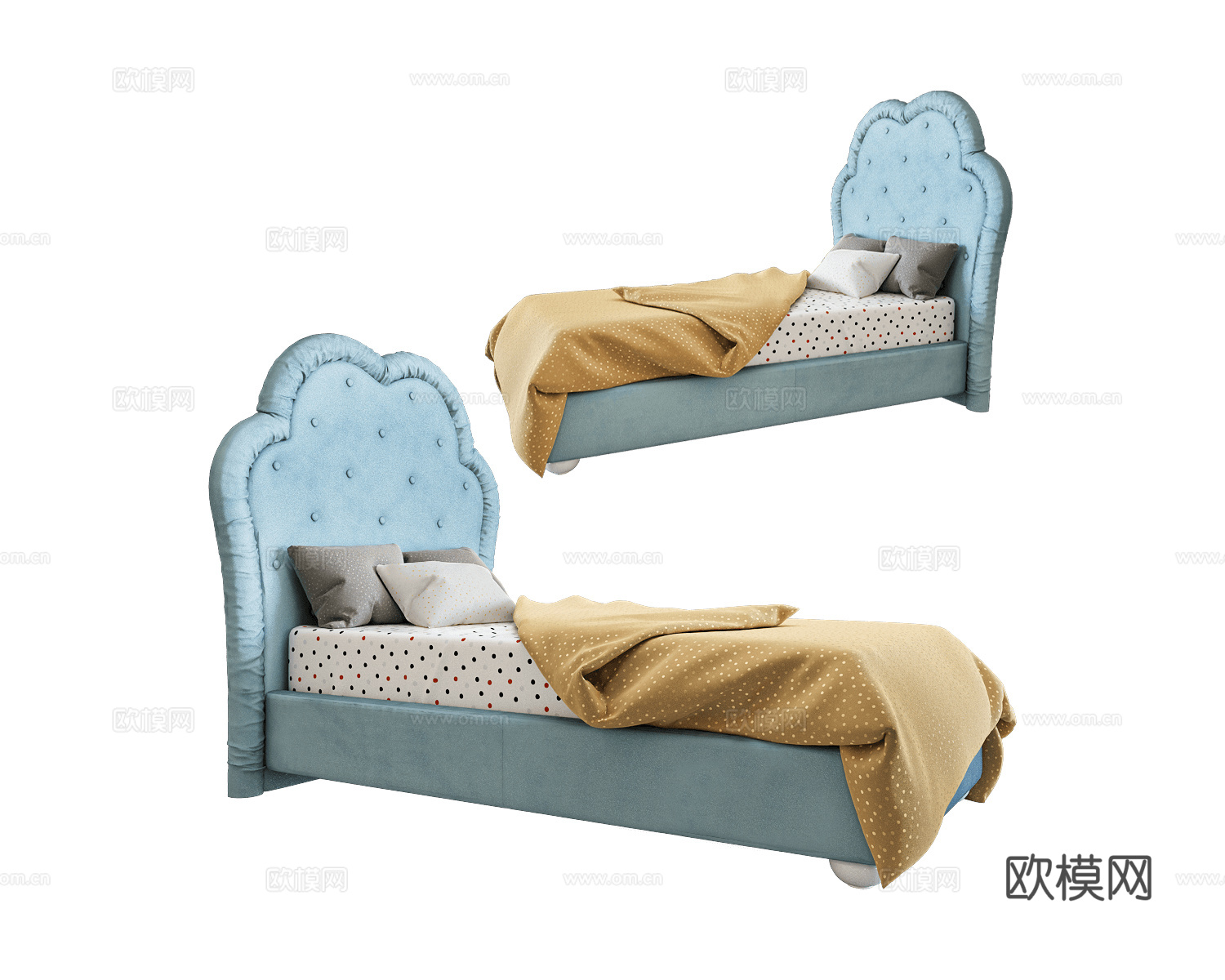 KRISTIE 儿童床3d模型下载
