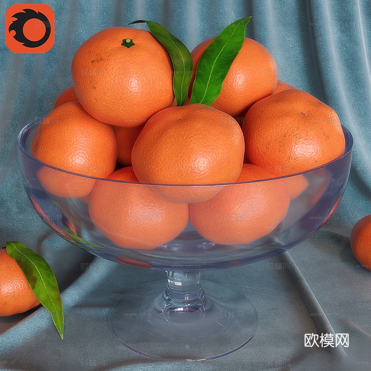 橘子3d模型下载