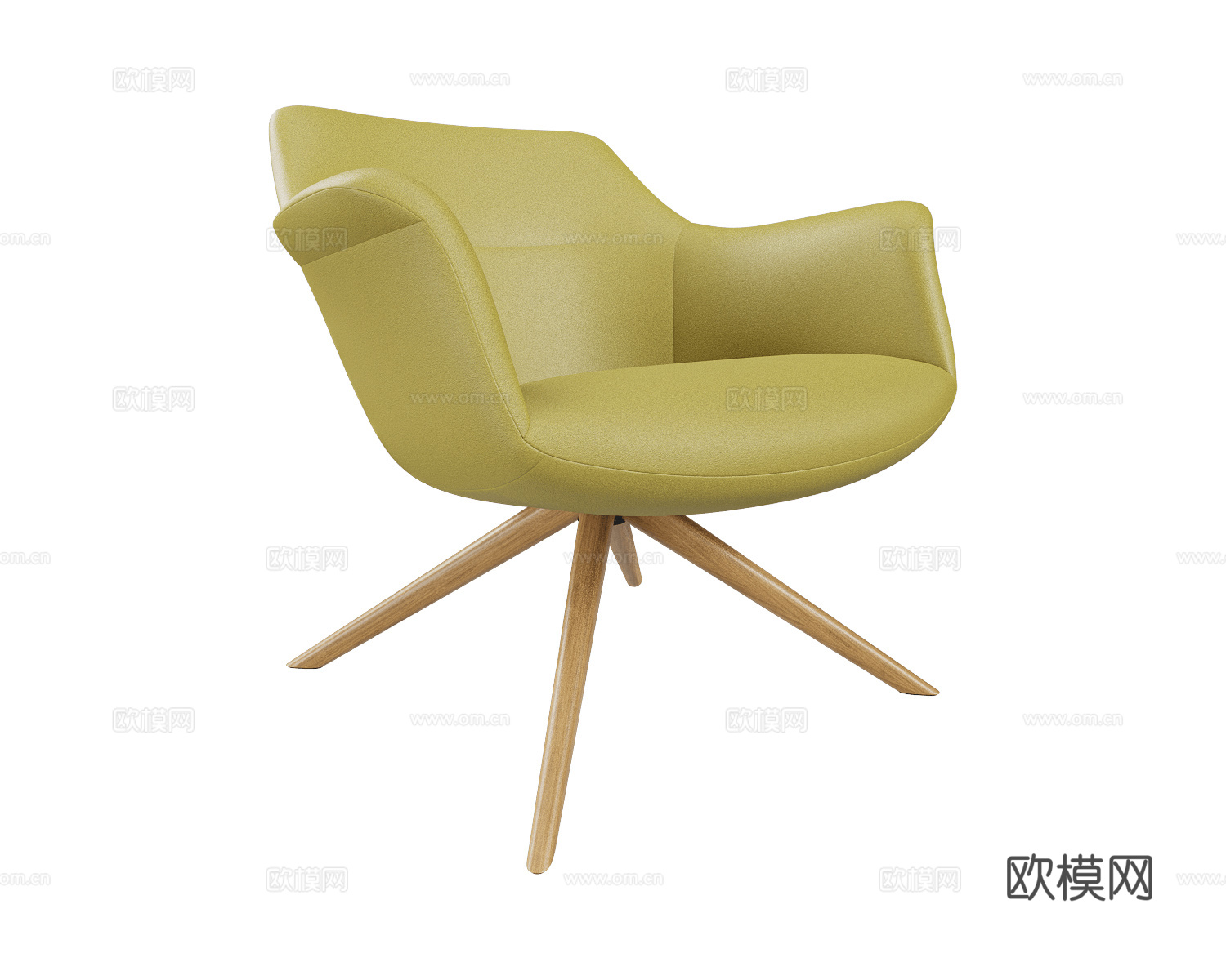 B&T Design 意式休闲椅3d模型下载（渲染图1）