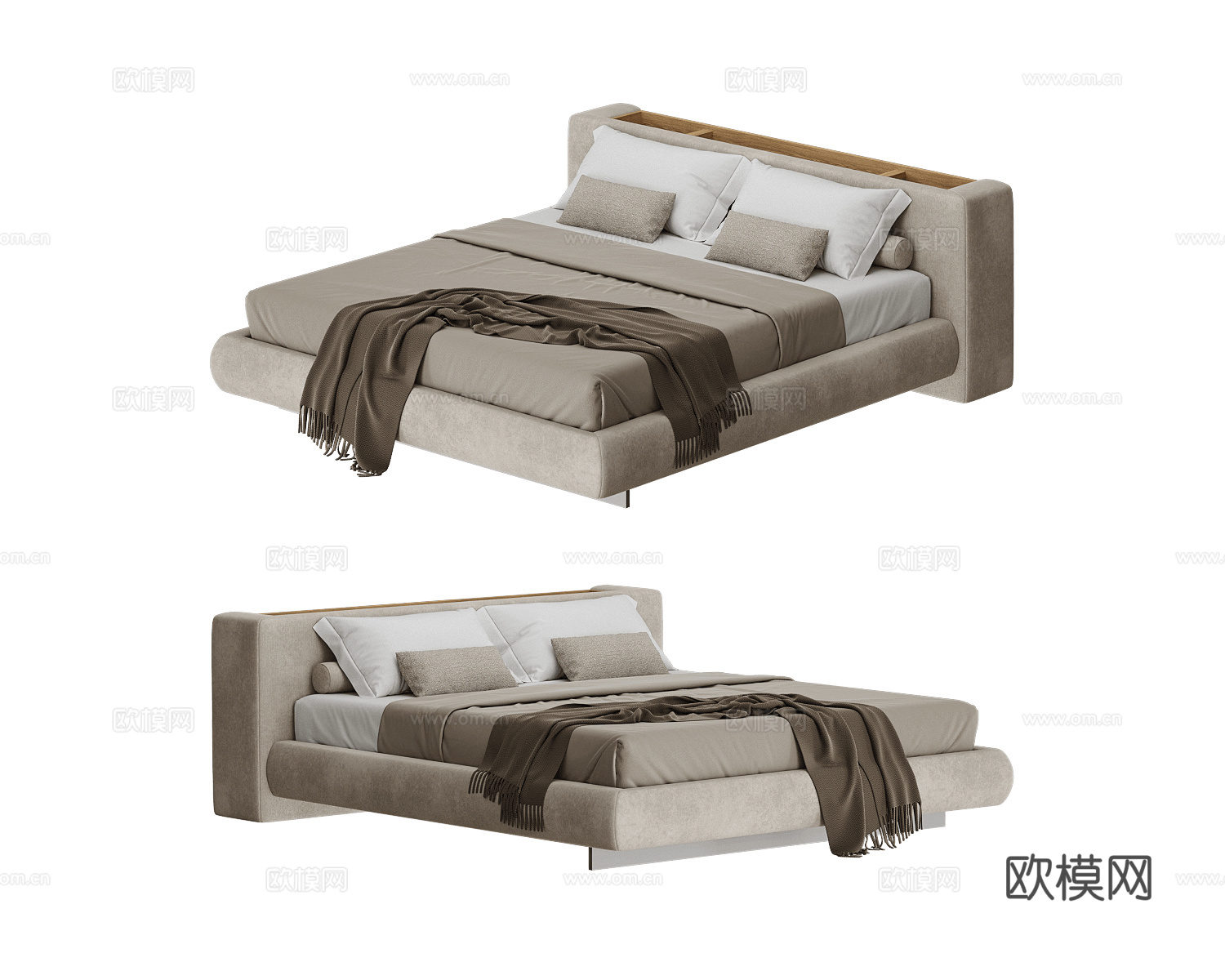 Teplo concept 双人床3d模型下载