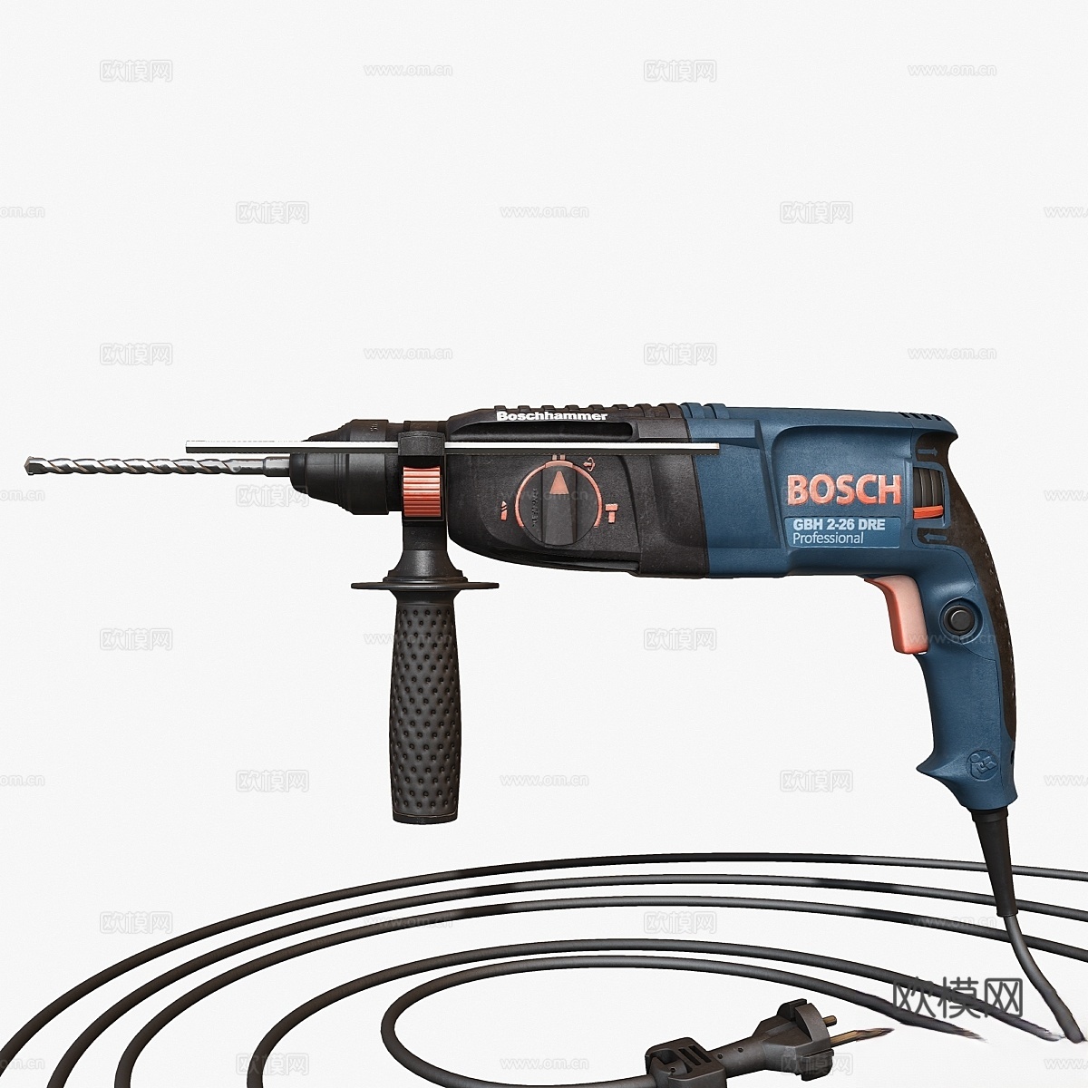 博世专业级锤钻 GBH 2-26 DRE3d模型下载