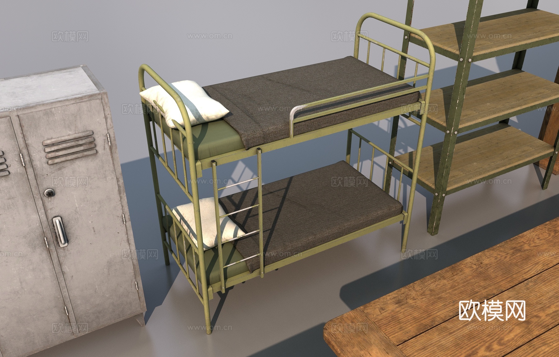 复古家具组合3d模型下载（渲染图8）