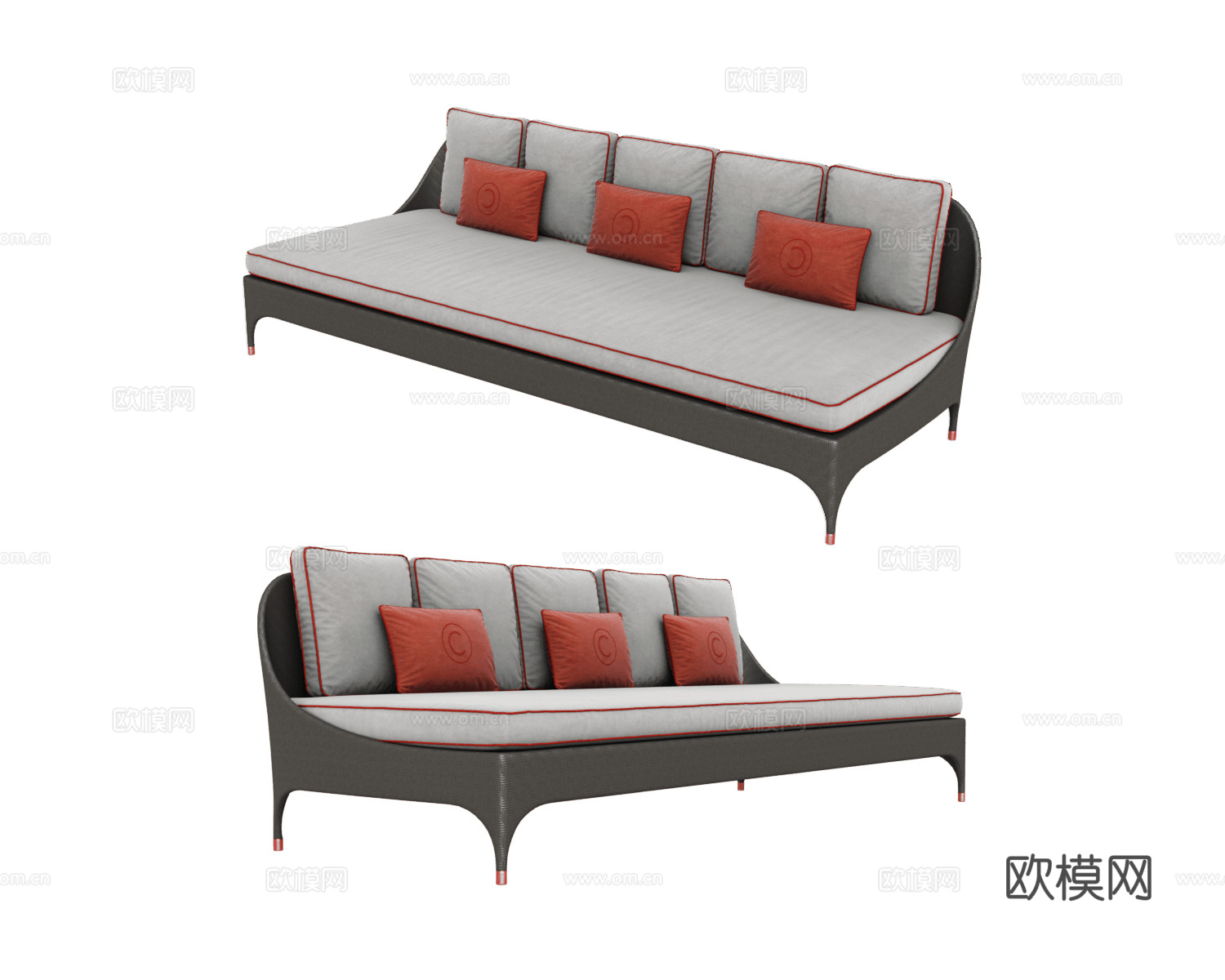 CPRN HOMOOD 意式多人沙发3d模型下载
