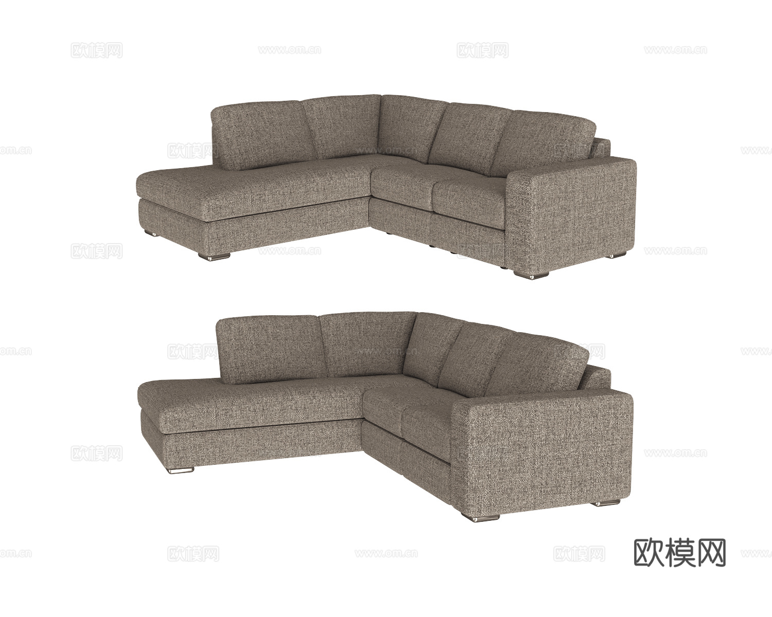 Doimo Salotti 转角沙发3d模型下载