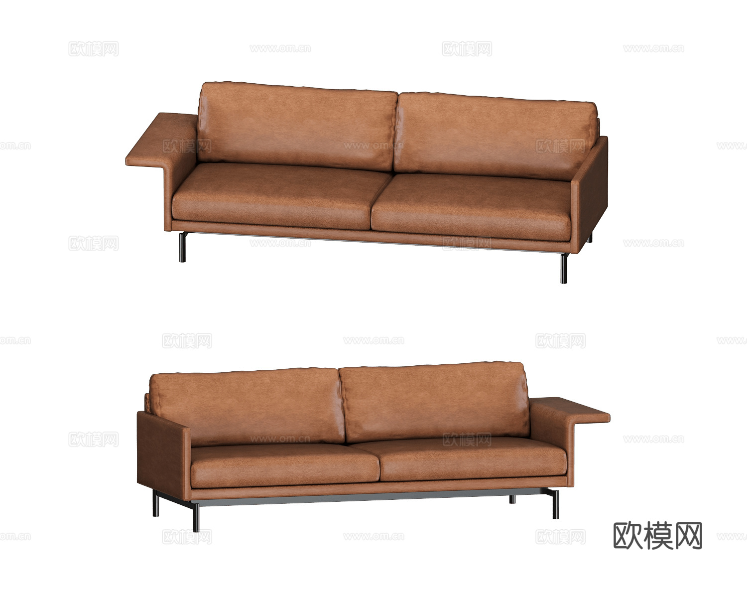 B&T Design 双人沙发3d模型下载