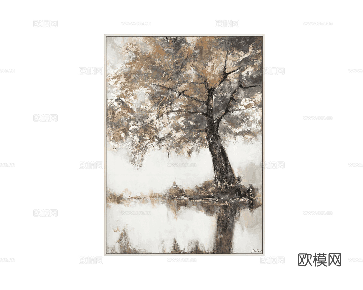 Art 油画 风景挂画3d模型下载