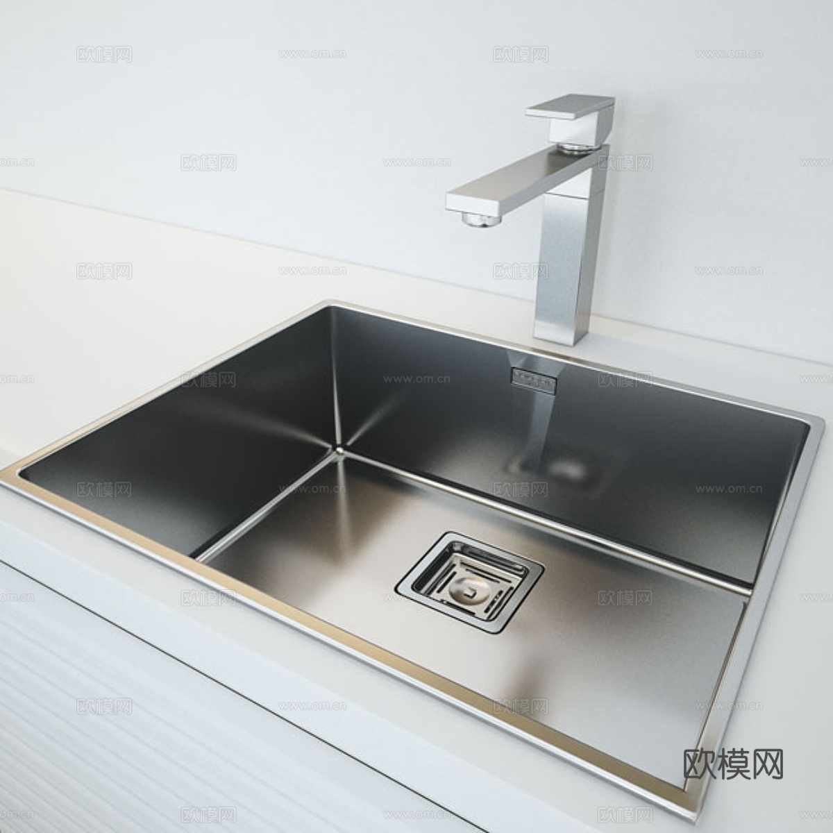 富格米兰Plano厨房水槽3d模型下载