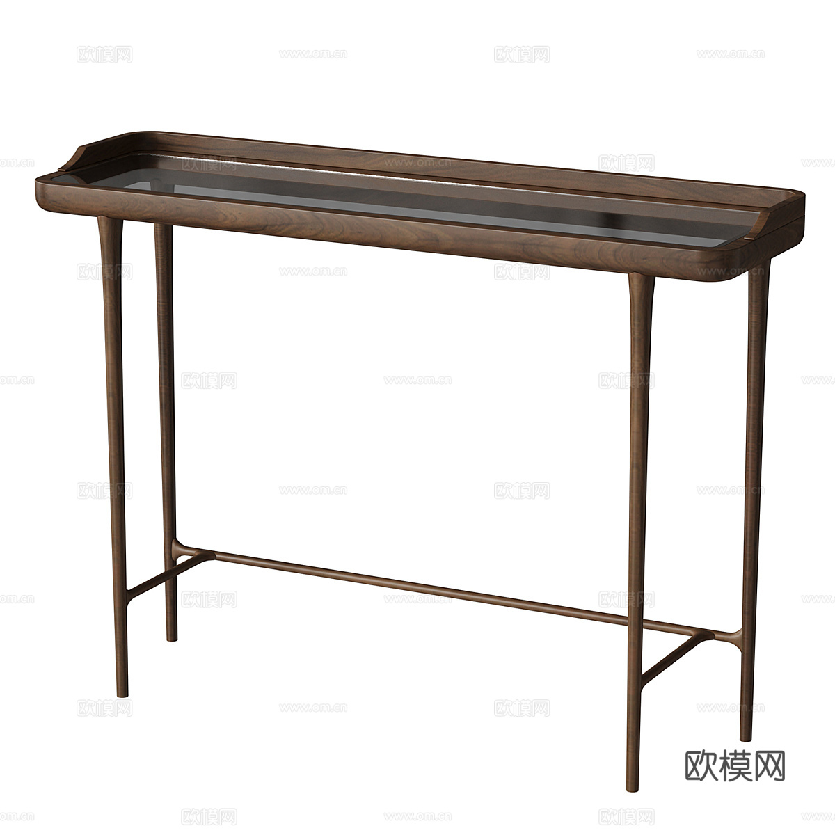 北欧简约书桌 书桌  简约书桌 桌子 木质书桌3d模型下载