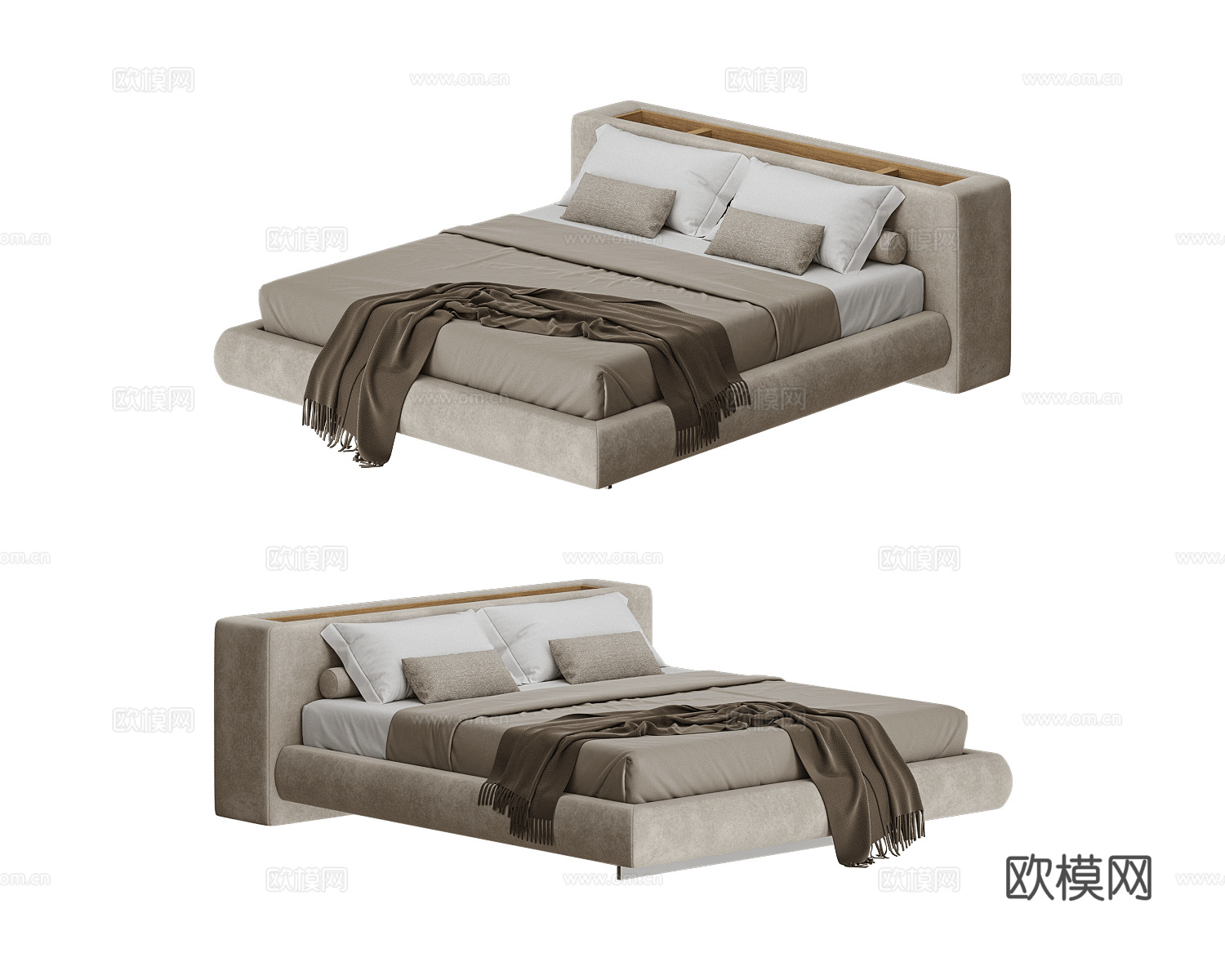 Teplo concept 双人床3d模型下载