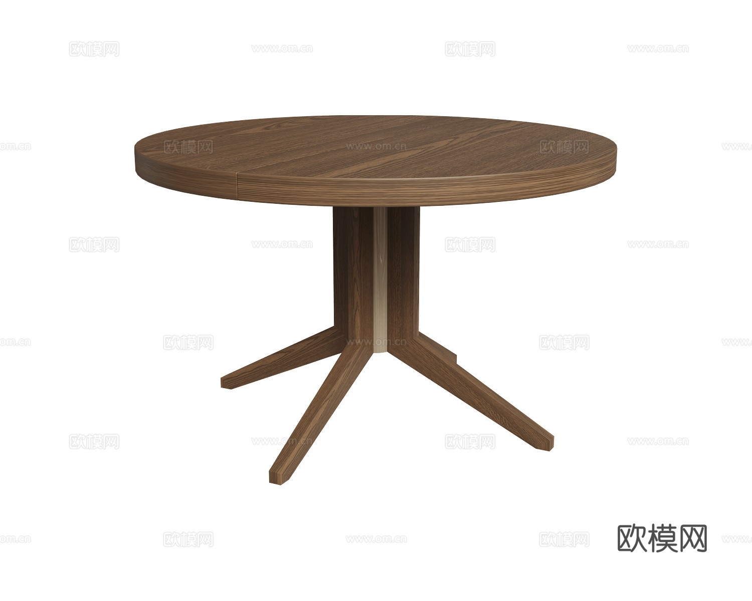 Porada 中古风圆餐桌3d模型下载（渲染图1）