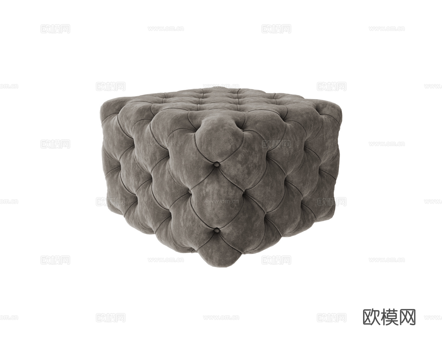 Piermaria 简欧沙发凳3d模型下载（渲染图1）