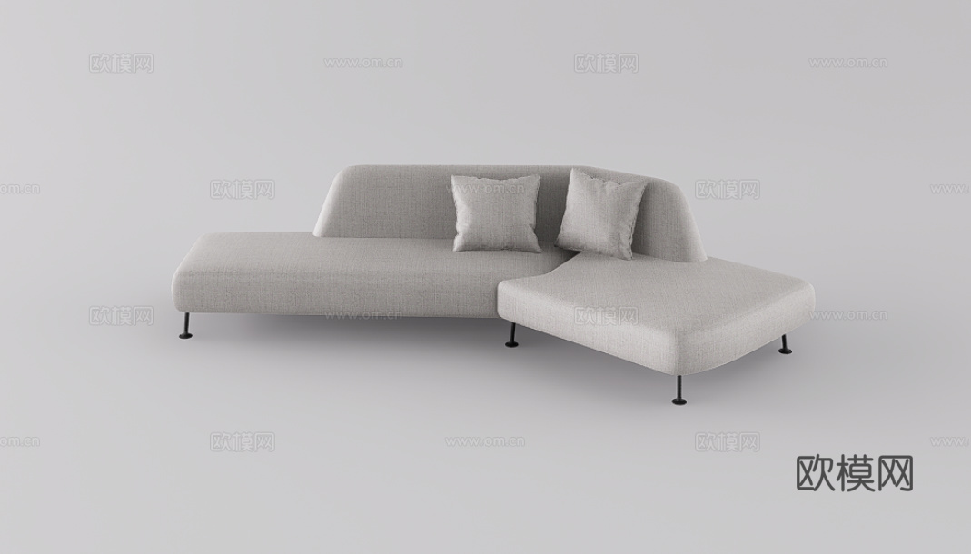 休闲沙发su模型下载（渲染图1）