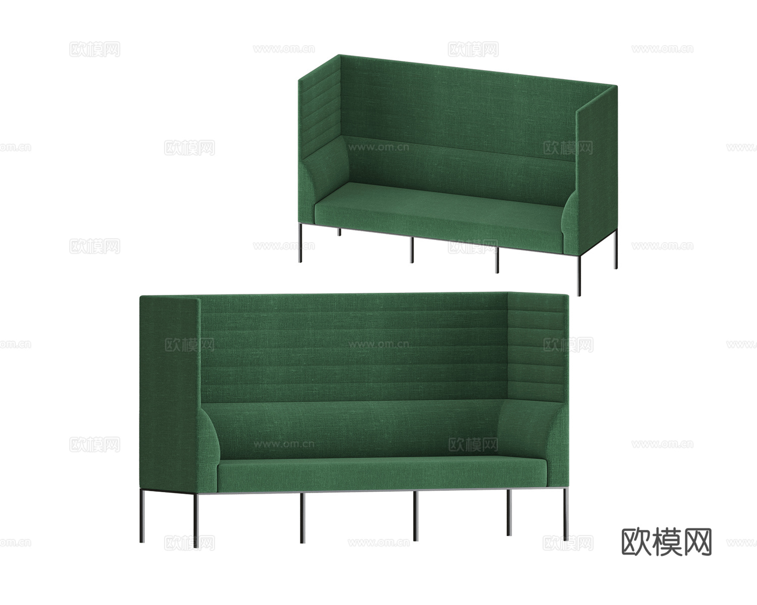 B&T Design 双人沙发3d模型下载