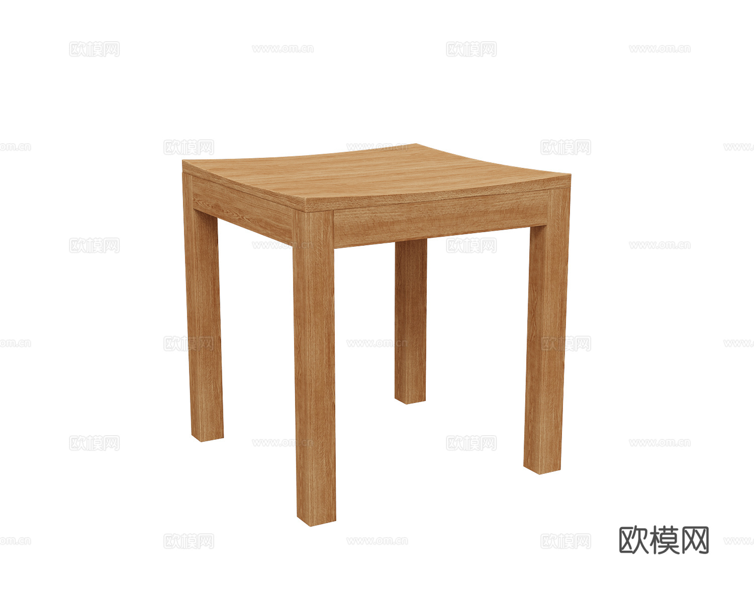 SIJU 原木风餐椅3d模型下载