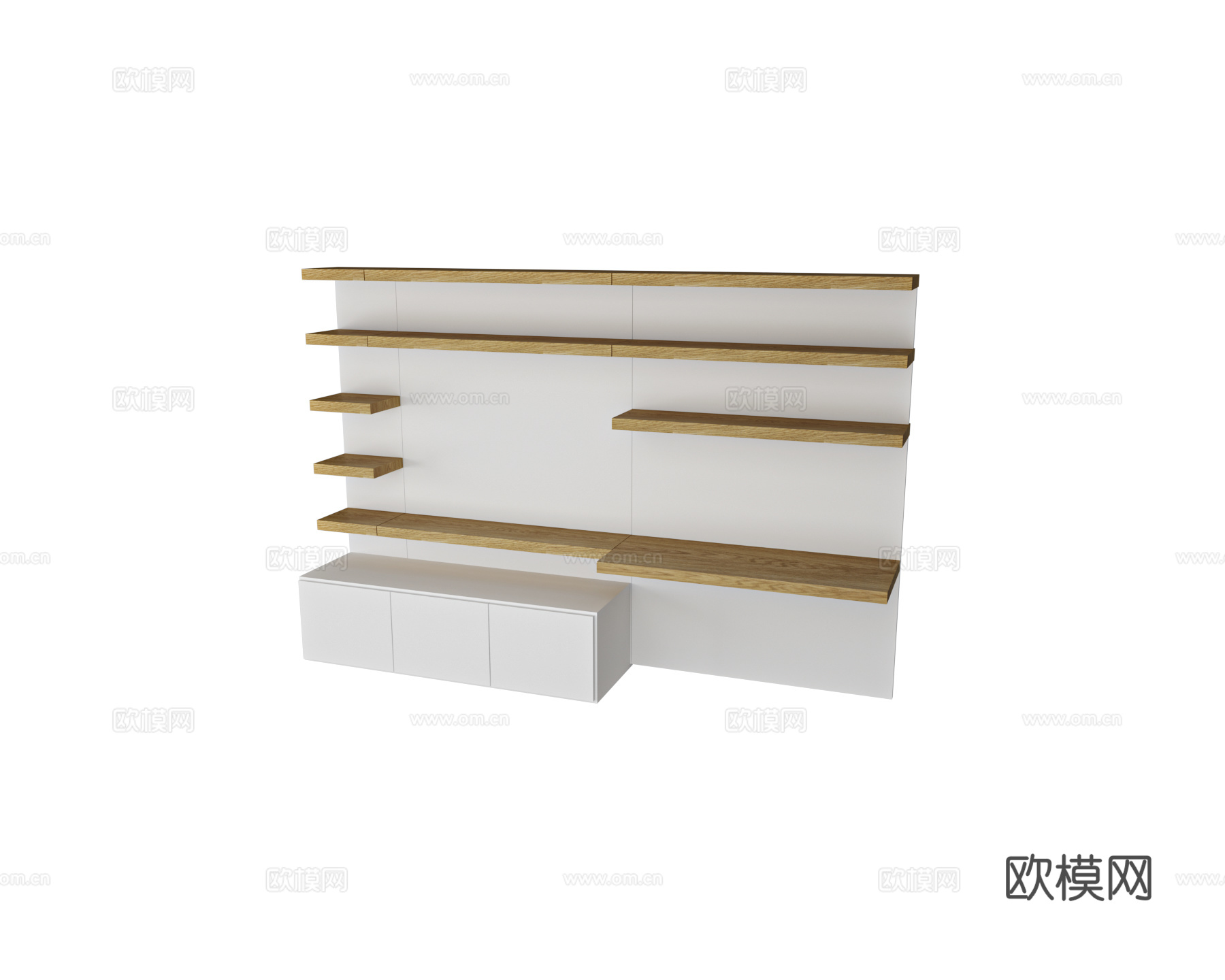 TVstand 电视墙 电视柜3d模型下载