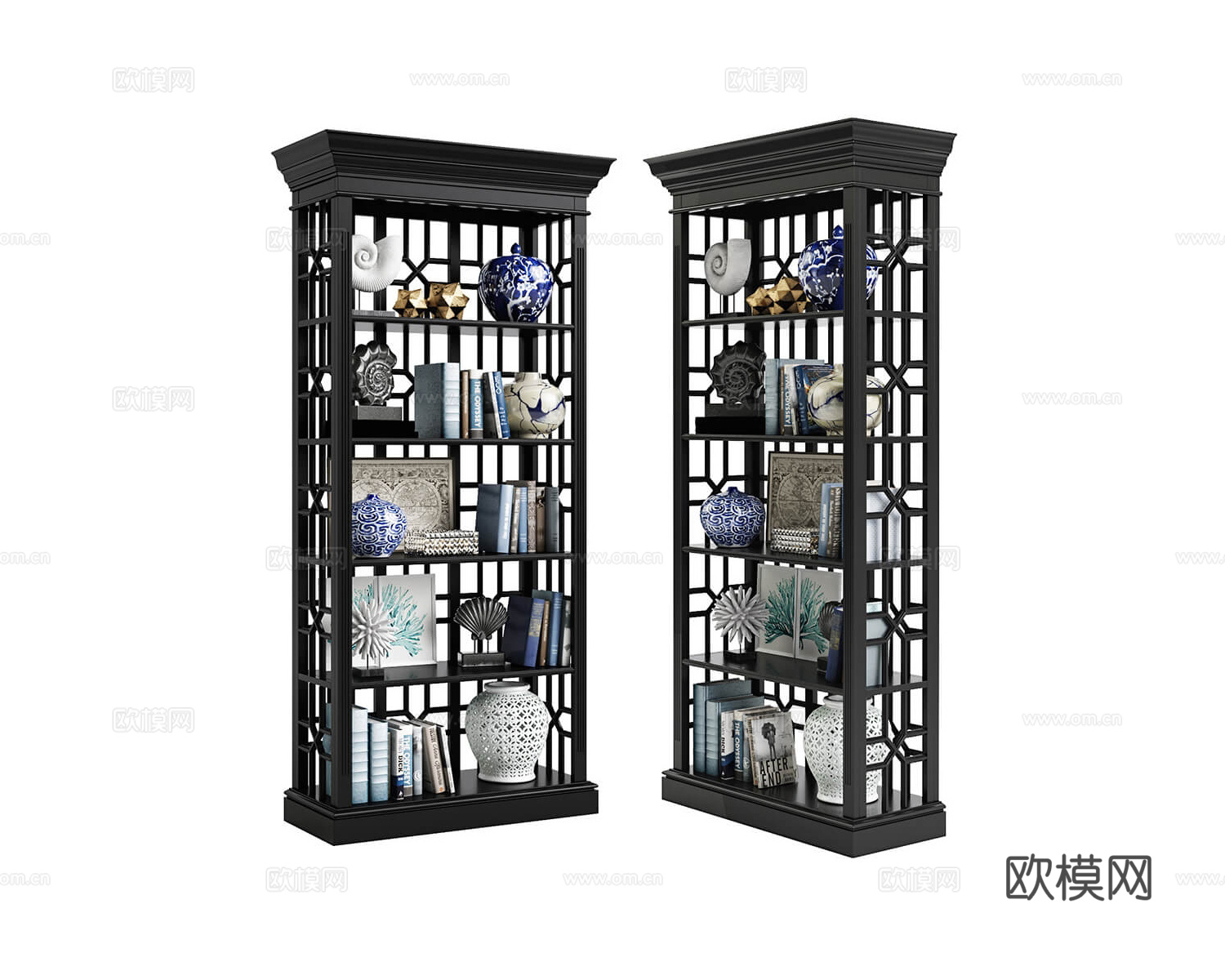 Eichholtz 美式陈列柜 书柜3d模型下载