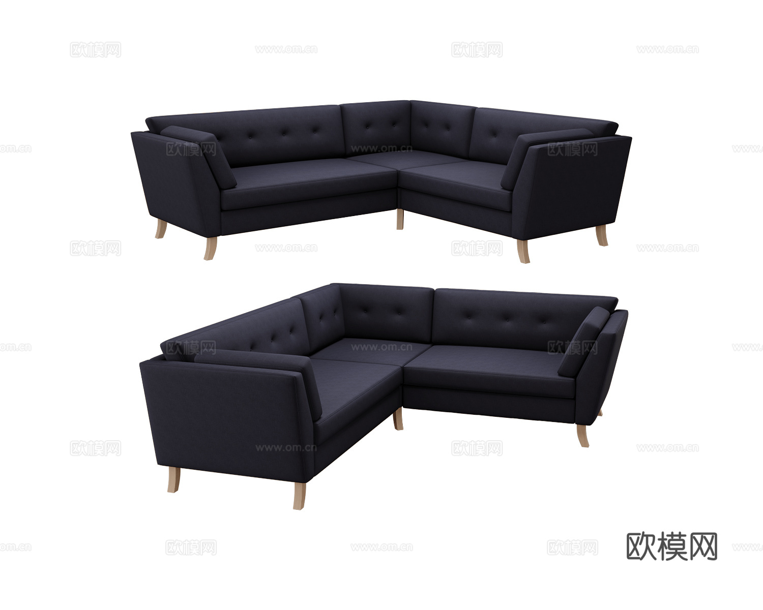 Scandicsofa 转角沙发3d模型下载