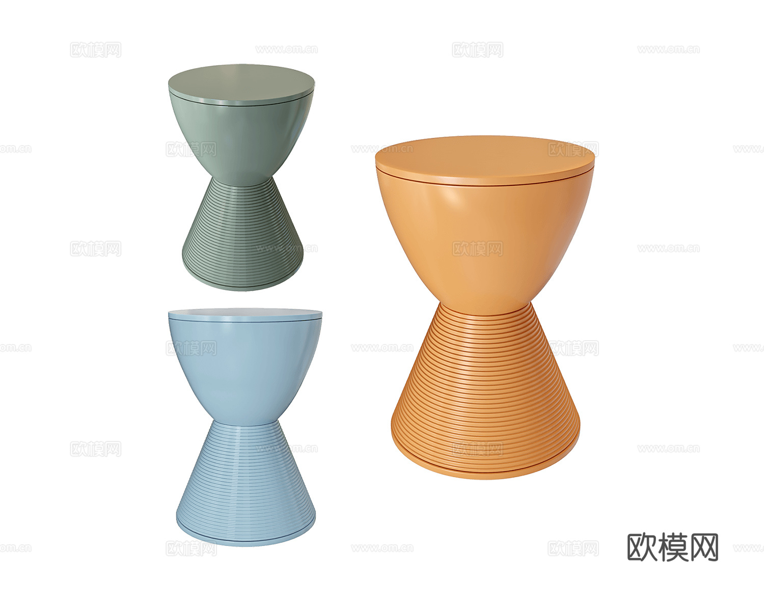 Kartell 凳子3d模型下载