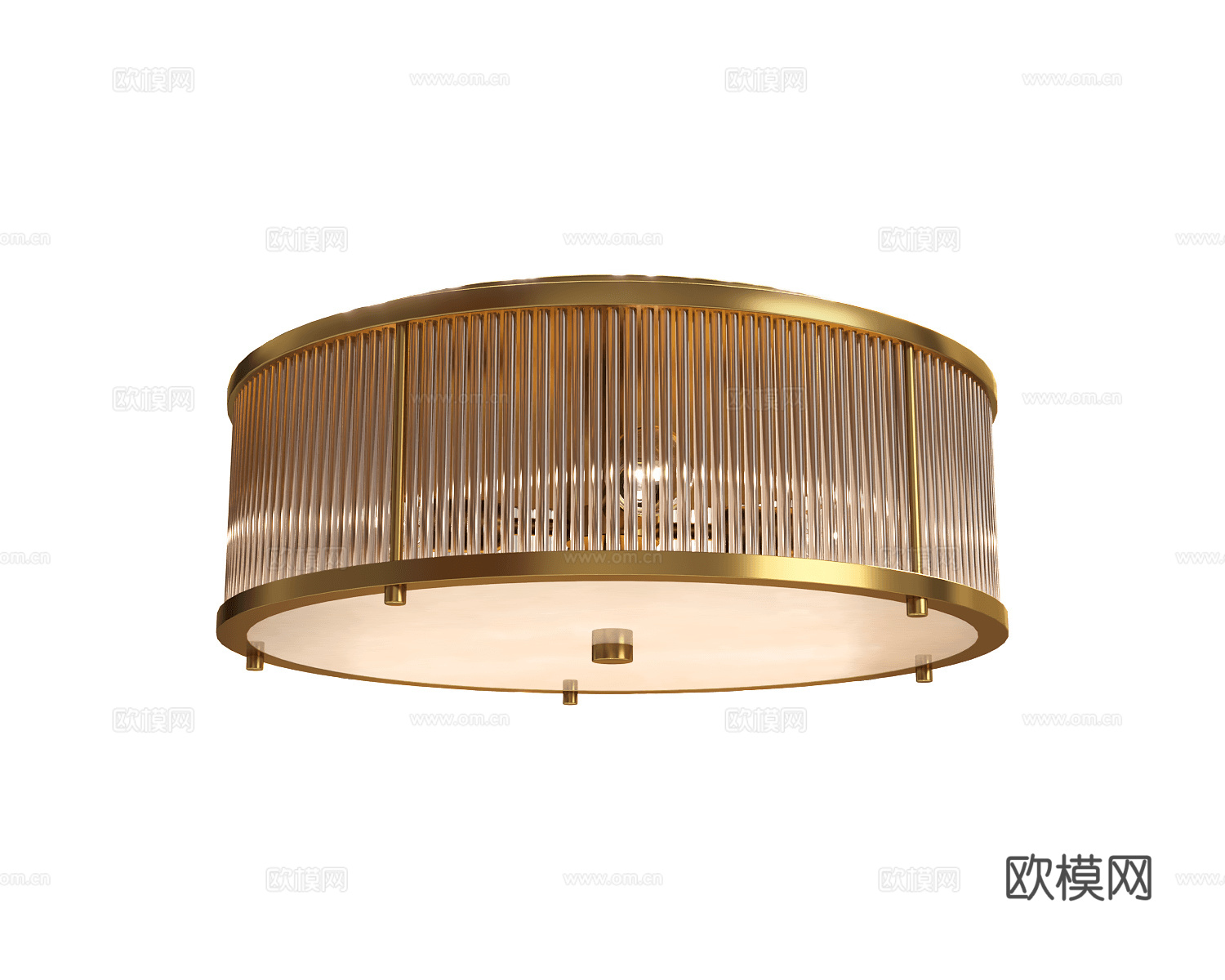 Lampex 轻奢吸顶灯3d模型下载（渲染图2）