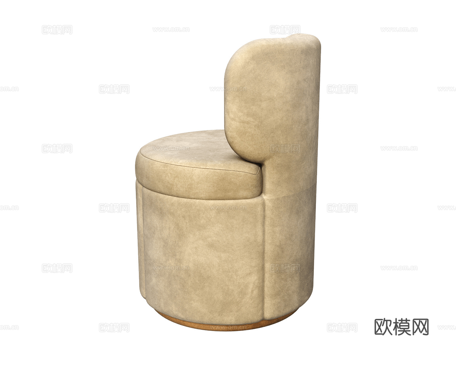 Mambo 简欧单人沙发3d模型下载（渲染图2）