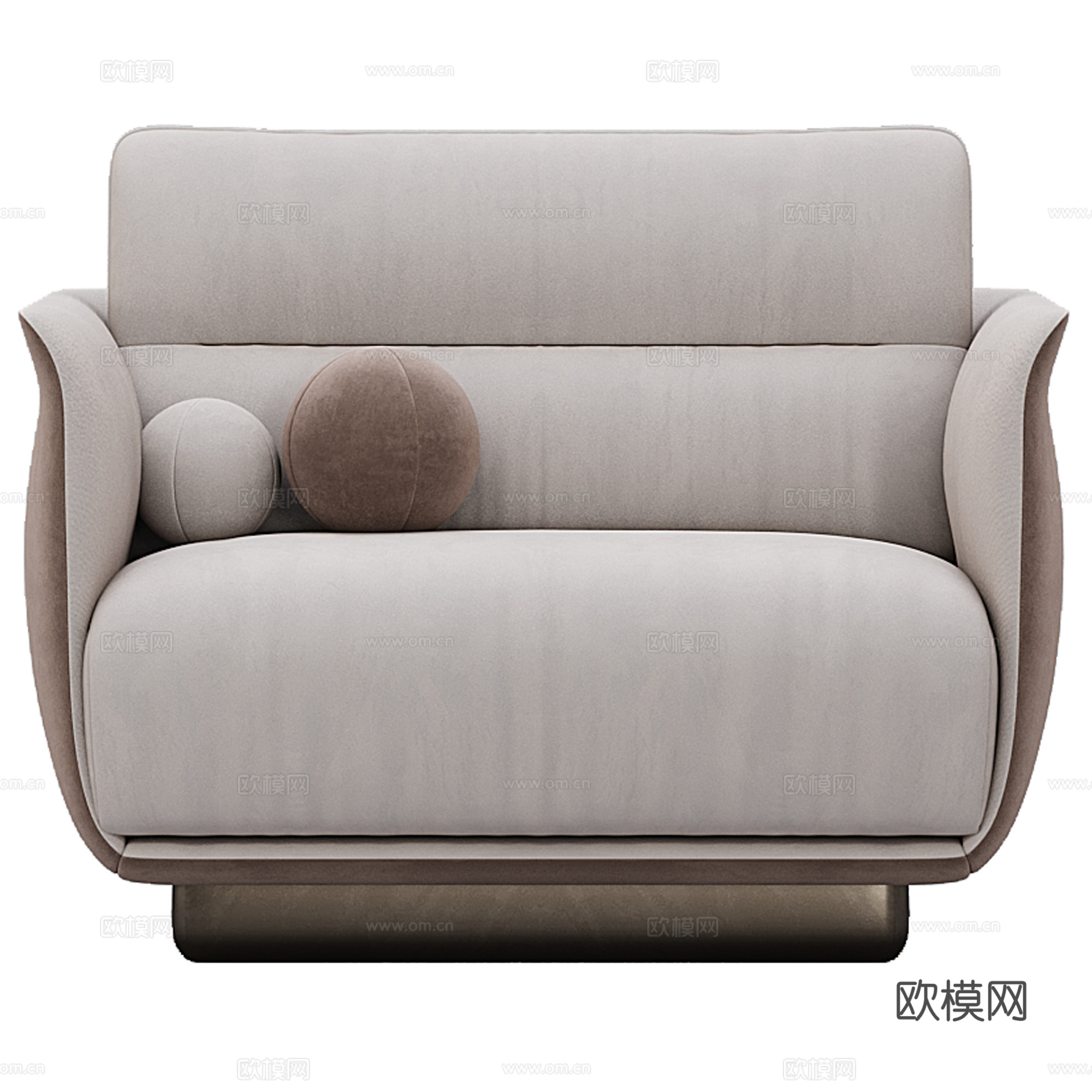 Capital Collection现代沙发 单人沙发 布艺3d模型下载（渲染图5）