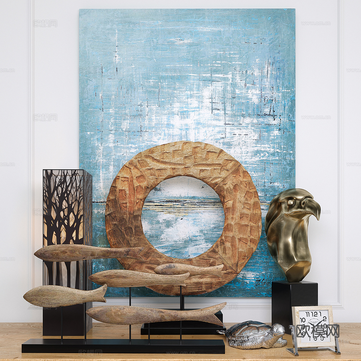 柜子摆件3d模型下载