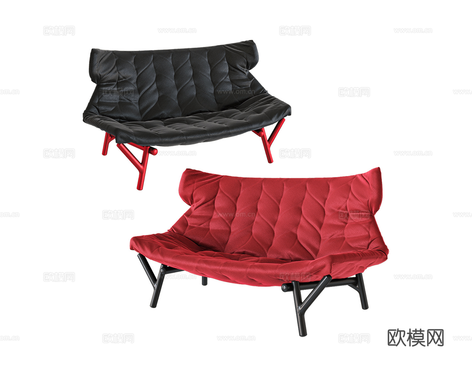 Kartell 休闲椅3d模型下载