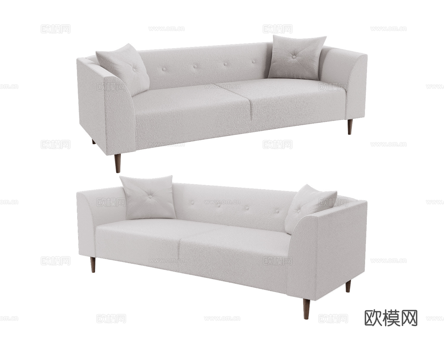 Scandicsofa 双人沙发3d模型下载