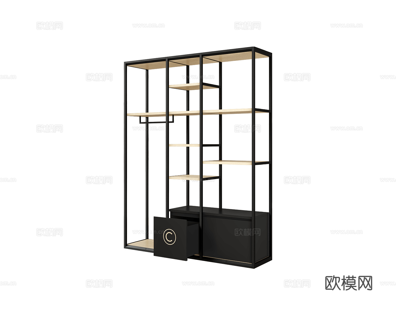 CPRN HOMOOD 意式书架3d模型下载