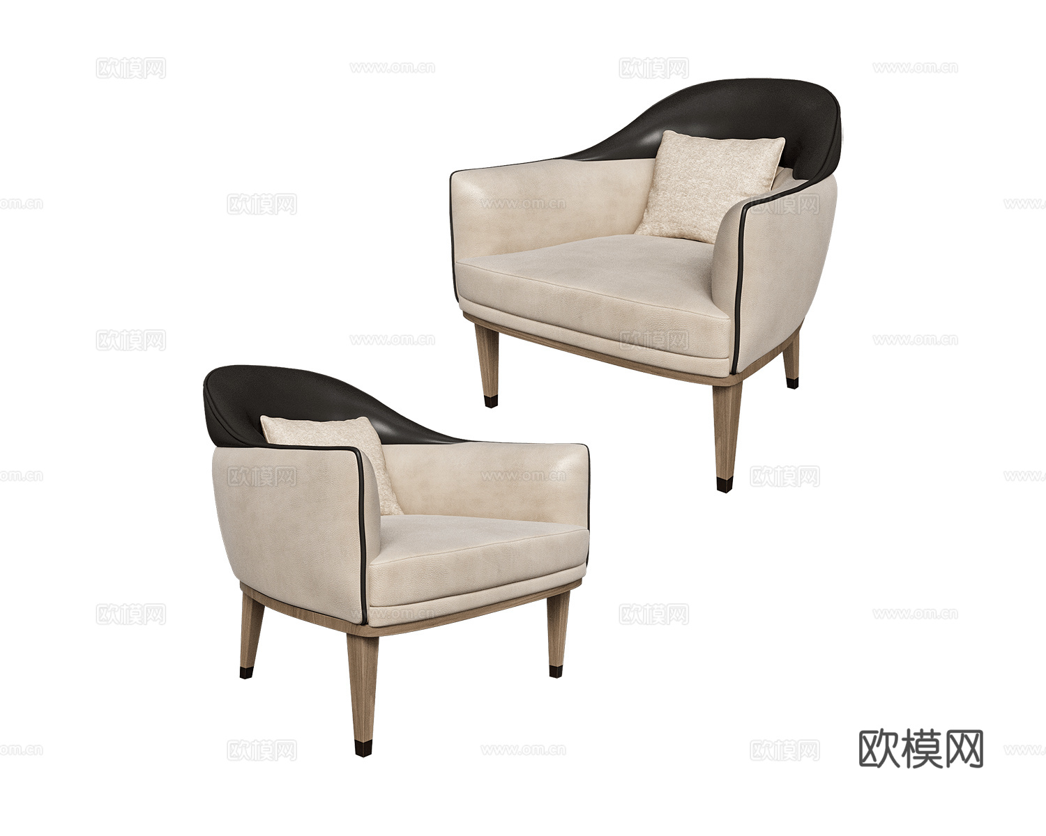 CPRN HOMOOD 意式休闲椅3d模型下载