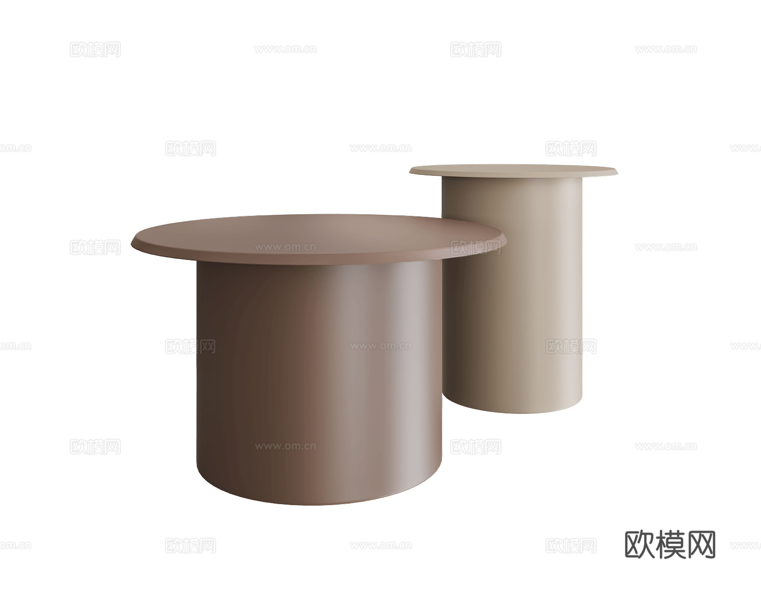 B&T Design 意式茶几3d模型下载